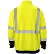 Segmented Tape Color Block Hi Vis Class 3 Safety 1/4 Zipper | https://www.bestnamebadges.com