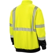 Segmented Tape Color Block Hi Vis Class 3 Safety 1/4 Zipper | https://www.bestnamebadges.com