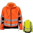 Premium Hi Vis Reflective Tape Safety Full Zip Jacket | https://www.bestnamebadges.com
