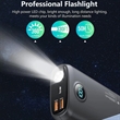 Portable Charger Power Bank 27000mAh with Flashlight | https://www.bestnamebadges.com