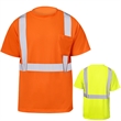 Breathable Class 2 Safety Hi Vis Reflective T-Shirt W Pocket | https://www.bestnamebadges.com