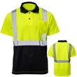 Hi Vis Color Block Breathable Reflective Safety Polo Shirt | https://www.bestnamebadges.com