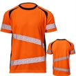 High Vis Class 3 Segmented Tape Safety T-Shirt With Pockets | https://www.bestnamebadges.com