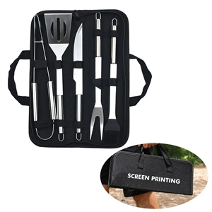 5 pieces Stainless Steel Grill Tools