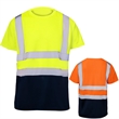 High Vis Class 2 Color Block Reflective Tape Safety T-Shirt | https://www.bestnamebadges.com
