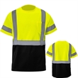 Class 3 Hi Viz Color Block Reflective Safety Pocket T-Shirt | https://www.bestnamebadges.com