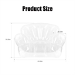 Transparent Clear Inflatable Chair Sofa Seat | https://www.bestnamebadges.com