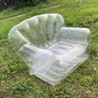 Transparent Clear Inflatable Chair Sofa Seat | https://www.bestnamebadges.com