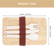 Bamboo Suqare Rectangle Bento Box Lunch Set with Utensils | https://www.bestnamebadges.com