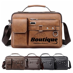 Large Capacity PU Leather Handbag Crossbody Bag Briefcases