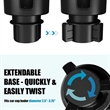Car Cup Holder Expander Organizer with Adjustable Bas | https://www.bestnamebadges.com