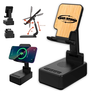 3 In 1 15W  Fast Charging Wireless Charger BT Speakers
