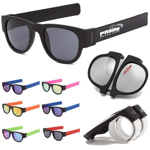Folding Beach Silicone Bracelet Olarized Sunglasse