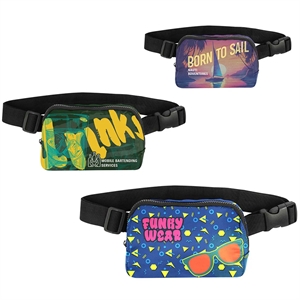 Custom All over print Belt Bag with Quick Turnaround Time