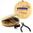 Bamboo Case Pliers Screwdrivers Tool Set | https://www.bestnamebadges.com