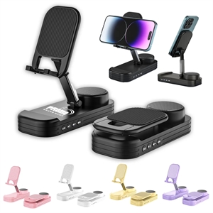 2 In 1 Folding Lifting Phone Stand Desktop Speaker 1800mAh