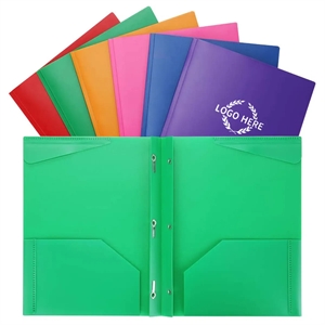 Folders with 2 Pockets and Prong with Fasteners