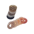 Spiral Hair Ties In Custom PVC Box | https://www.bestnamebadges.com