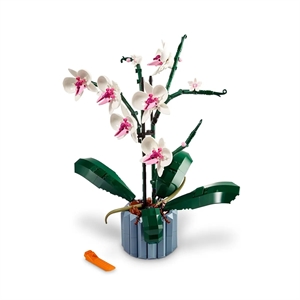Orchid Artificial Plant Building Flowers Set Great Gift