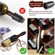 Custom Reusable Real Vacuum Wine Bottle Stoppers Preserver | https://www.bestnamebadges.com