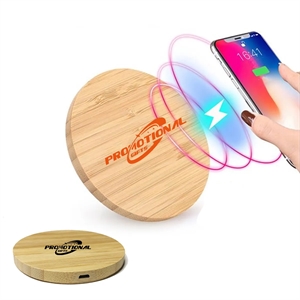 Custom  Bamboo Phone Wireless Charging Pad