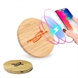 Custom  Bamboo Phone Wireless Charging Pad | https://www.bestnamebadges.com