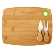 Bamboo Cheese Board Charcuterie Set | https://www.bestnamebadges.com