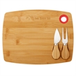 Bamboo Cheese Board Charcuterie Set | https://www.bestnamebadges.com