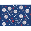 11" X 18" Sublimation Serged Hem Microfiber Rally Towel | https://www.bestnamebadges.com