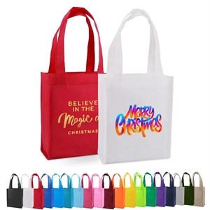 Custom Non Woven Mini Gift Tote Bag ( 8" X 4" X 10" )