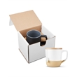 16.5oz Boston Ceramic Mug With Wood Lid In Mailer | https://www.bestnamebadges.com