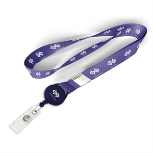 Polyester/Badge Reel/Metal Clip Lanyard Combo | https://www.bestnamebadges.com