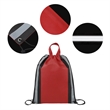 Small Reflective Non-Woven Drawstring Bag | https://www.bestnamebadges.com