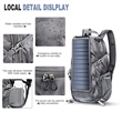 Portable Foldable Hiking Daypack Backpack with Solar Panel | https://www.bestnamebadges.com
