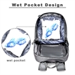 Portable Foldable Hiking Daypack Backpack with Solar Panel | https://www.bestnamebadges.com