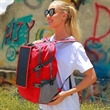 Portable Foldable Hiking Daypack Backpack with Solar Panel | https://www.bestnamebadges.com
