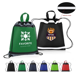 Reflective Non-Woven Drawstring Backpack