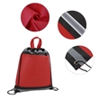Reflective Non-Woven Drawstring Backpack | https://www.bestnamebadges.com