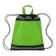 Reflective Non-Woven Drawstring Backpack | https://www.bestnamebadges.com