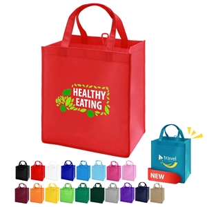 Non Woven Value Grocery Tote Bag ( 12'' x 8'' x 14'' )