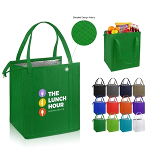 Thermal Non Woven Grocery Tote Bag ( 13" X 15" X 10" )