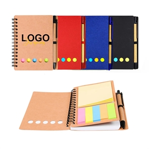 Full Color Note Caddy &  Pen Set
