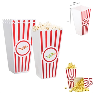 Custom Movie Night Party Paper Popcorn Buckets 
