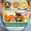 Custom Bento Lunch Box With Spoon & Fork  | https://www.bestnamebadges.com