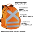 Reflective Safety Heavy Duty Construction Hydration Backpack | https://www.bestnamebadges.com