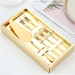 Personalized Engraved Cake Knife Flatware Serving Set | https://www.bestnamebadges.com