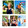 17 Oz Reusable Collapsible Water Bottles All Over Printing | https://www.bestnamebadges.com