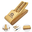Creative Bamboo Gel Ink Pen Set | https://www.bestnamebadges.com