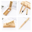 Creative Bamboo Gel Ink Pen Set | https://www.bestnamebadges.com