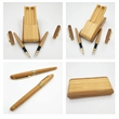 Creative Bamboo Gel Ink Pen Set | https://www.bestnamebadges.com